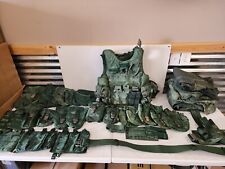Military Surplus Lot w/ Tactical Vest, MOLLE Pouches,  Uniforms, Belt, Holster  picture