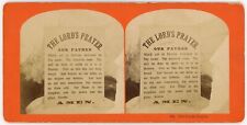 RELIGIOIUS SV - The Lord's Prayer - Kilburn Brothers 1870s picture