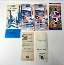 Lot of Vintage IOWA Emphemera - Skelly, Standard Maps, Hotel & Landmark Brochure picture