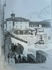 1902 Edith Wharton Sanctuaries of the Pennine Alps Orta Andorno  illustrated picture
