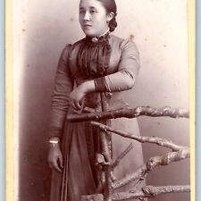 c1880s Barmen, Germany Nice Young Lady CdV Photo Card Wilhelm Fulle H26 picture