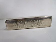 Antique Sterling lid and glass Vanity Rectangle box ready for engraving 7