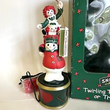 Vintage 9” Mr. Christmas Tree Topper Snowden & Friends Raggedy Anne & Andy picture
