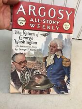 Argosy All Story Weekly Oct 15, 1927 The Return Of George Washington pulp book  picture