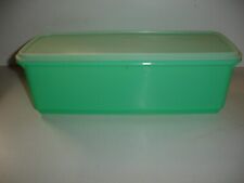 Vintage Tupperware Vegetable Keeper 782-4 With Lid 784-2 and Insert Jadite Green picture