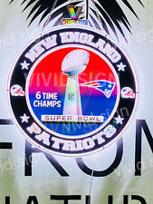 New England Patriots 6 Time Champs 3D LED 16