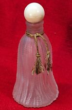 Vintage 1942 Wrisley Gold Tassels Cologne, Frosted Bottle Over 5 Inches Tall picture