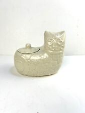 Vintage Mid Century Cat Collectible Lidded Trinket Box Max Factor picture