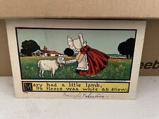 Vtg Postcard Mary Had A Little Lamb 1907 picture
