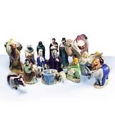 18-piece Vintage Holland Mold Nativity Set Scene Hand Painted Large Figures picture