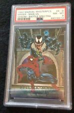 1992 Marvel Masterpieces Spider-Man vs Venom #4-D PSA 8 NM-MT Battle Spectra picture