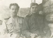 Handsome young men couple soldiers portrait gay int ussr vtg photo picture
