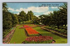 Harrisburg PA-Pennsylvania, Sunken Garden, Front Street, Vintage Postcard picture