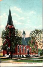  Postcard St Paul's Lutheran Church Napoleon OH Ohio 1915 Litho-Chrome     E-685 picture