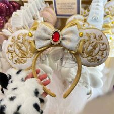 Authentic Disney 2024 Snow White Bow Minnie Mouse Ear Headband Disneyland picture