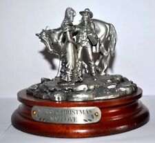 #691 Chilmark  MERRY-CHRISTMAS-MY-LOVE  Civil War PEWTER SCULPTURE  1992 POLLAND picture