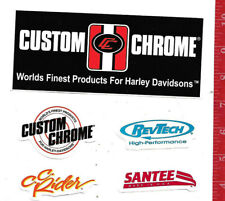 Vintage lot Harley Davidson Custom Chrome Decals picture