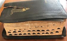 Antique holy bible by John A. Hertel CO. circa 1946  lots of old memory cards picture