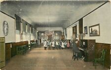 1908 Interior View Franklin School, Playing Piano, Detroit, Michigan Postcard picture