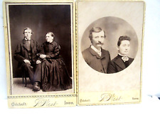 Two Lot 1890s Cabinet Card Photos of family from Odebolt, Iowa by West picture