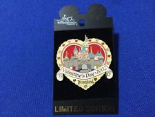 Disney Pin Valentine’s Day 2002 Disneyland Sleeping Beauty’s Castle In Heart picture