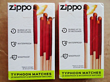 Zippo 40570 Typhoon Matches - 25 Matches Windproof and Waterproof 2 BOXES LOT picture