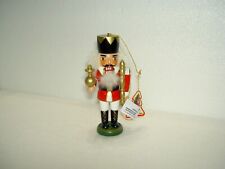 Käthe Wohlfahrt Handmade Wooden Christmas Ornament -Soldier w/Scepter Nutcracker picture