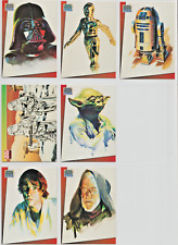 1993 Topps Just Toys Promo Lot of 7 Cards A B C D E G H Vader Yoda R2D2 C3PO picture