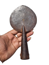 1800's Old Vintage Strong Solid Iron Handcrafted Rare Antique Battle Spear Head picture