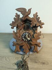 Vintage 1950's German Black Forest Leafs 3 Birds Traditional Cuckoo Clock Untest picture