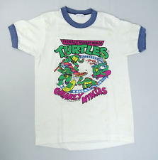 Vintage Teenage Mutant Ninja Turtles T Shirt 1990 Toddler Ringer Gnarly picture