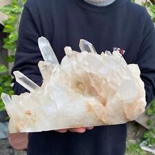 8.7lb A+++Large Natural clear white Crystal Himalayan quartz cluster /mineralsls picture