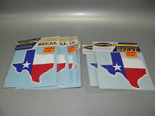 SIX TEXAS STATE FLAG VINYL DECALS OFFICIALLY LICENSED CRAFTIQUE NEW picture