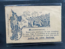 RARE 1910's A. Mayette French Fortune telling Letter Envelope wizard magic Paris picture