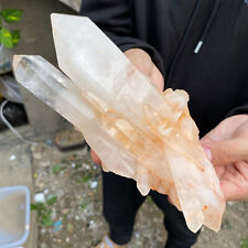 1.98lb Large Natural Clear White Quartz Crystal Cluster Rough Healing Specimen picture