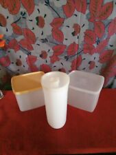 Vintage TUPPERWARE 6 Pc Lot Of 3 Small Food Storage Containers picture