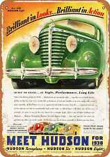 Metal Sign - 1938 Hudson Automobiles - Vintage Look Reproduction picture