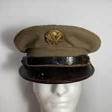 RARE 1940s U.S. ARMY CRUSHER VISOR HAT Military Size 6 7/8 picture