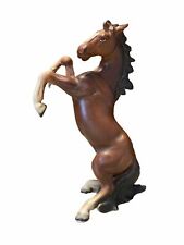 Vintage MCM 7” Ceramic Bucking Rearing Fighting Horse Figurine - Repaired picture