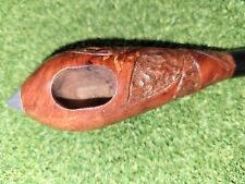 UNSMOKED BRIAR CIGAR PIPE / ZEPPELIN / TORPEDO - ANTIQUE STORE FIND - R_Pipes picture