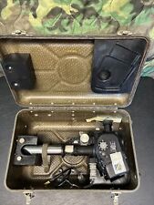 Antique Military Issue Kollsman Aircraft Periscopic Periscope Sextant & Case #02 picture