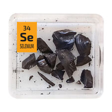 Selenium  99.9999% Element Sample in Periodic Element Tile. Crystal  /  Pellets  picture