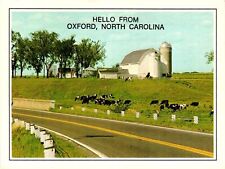 Vintage Postcard 4x6- COWS, OXFORD, N.C. picture