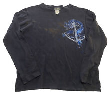 Y2K Grunge Pirates Of The Caribbean Thermal Shirt Size Medium X1 picture