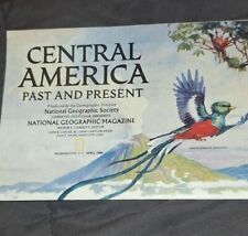 National Geographic  Central America Map Poster, Full Size Maps Vintage 1986 Map picture
