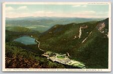 Postcard NH White Mts Profile House And Echo Lake From Cannon Mountain UNP A21 picture