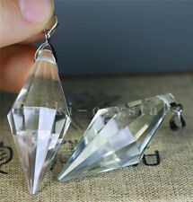 50pcs 12 sided VOGEL Style Natural Clear Quartz Crystal DT Wand POINT Pendants picture