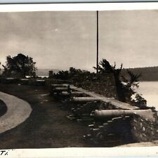 c1910s Fort Ticonderoga Star Fort Building Ruins Cannon Bastion Real Photo A154 picture