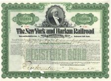 William Kissam Vanderbilt signed New York & Harlem Railroad Co. $10,000 Bond - 1 picture