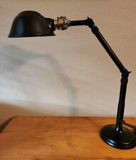 Vintage Refurbished Black Ajusco Articulated Lamp Steampunk picture